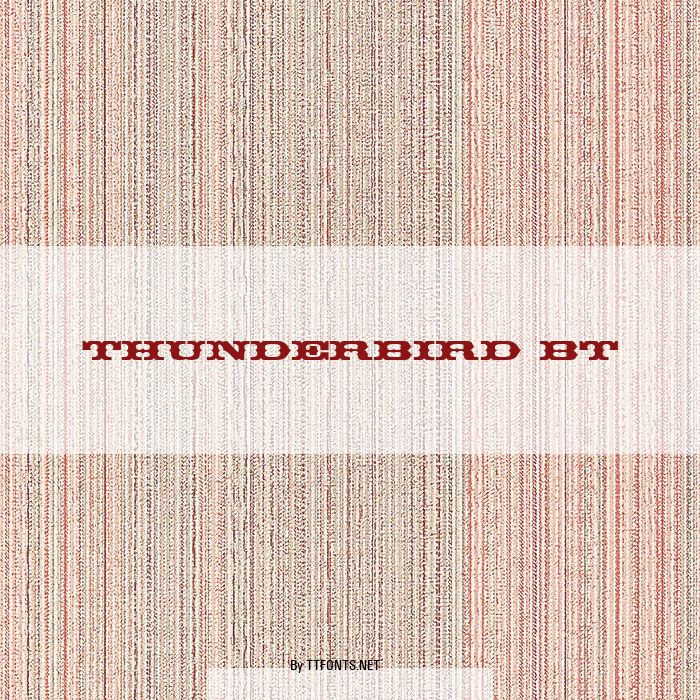 Thunderbird BT example